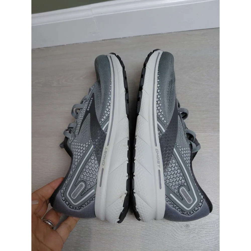 Size 9 2E - Brooks Ghost 14 Grey Alloy Men's Sneakers